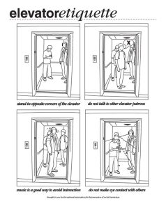 elevator etiquette